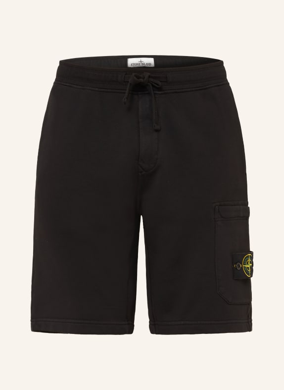 STONE ISLAND Sweatshorts ZWART
