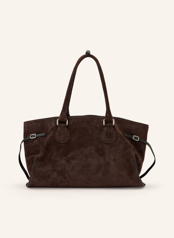 RADICA STUDIO Sac cabas MAMMA MAXI MARRON FONCÉ / ARGENT / NOIR