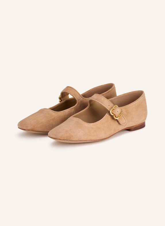 Sam Edelman Mary Jane ballerina's MICHAELA CAMEL