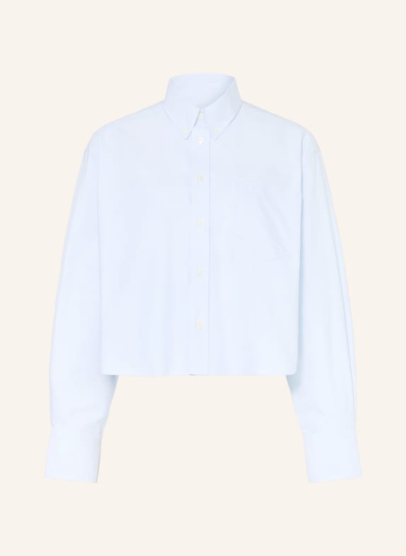 AMI PARIS Cropped-Hemdbluse HELLBLAU