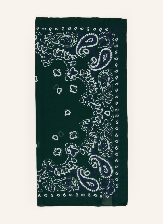 destin tissu VERT / BLEU / BLANC