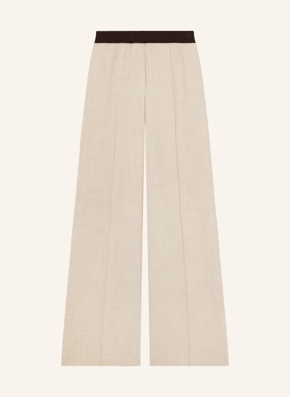 REISS Marlene pants WILDE CREAM / DARK BROWN