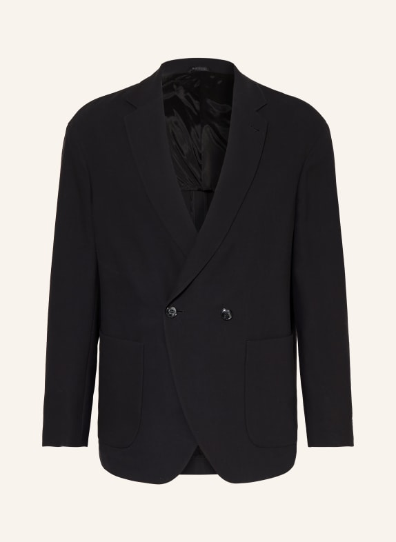 GIORGIO ARMANI Veste de costume coupe classique en soie UC001 BLACK BEAUTY