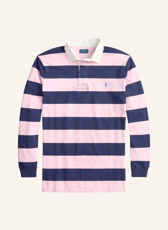 POLO RALPH LAUREN Big & Tall Rugbyshirt Classic Fit ROSA / DUNKELBLAU