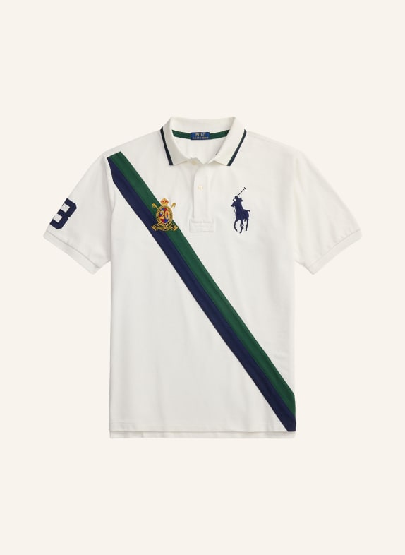 POLO RALPH LAUREN Big & Tall Piqué-Poloshirt WEISS / DUNKELGRÜN / DUNKELBLAU