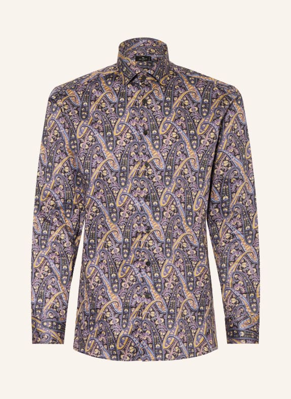 ETRO Overhemd met normale pasvorm DONKERBLAUW / PAARS / DONKERGEEL