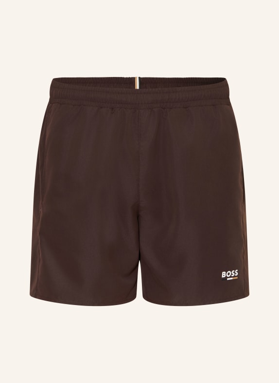 BOSS Zwemshort SWORDFISH MARRON FONCÉ