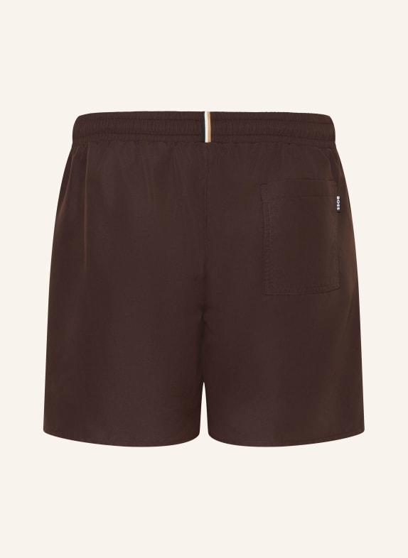 BOSS Zwemshort SWORDFISH MARRON FONCÉ