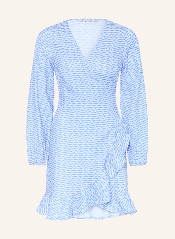 heidi klein Robe de plage TINOS en lin BLEU CLAIR / BLANC