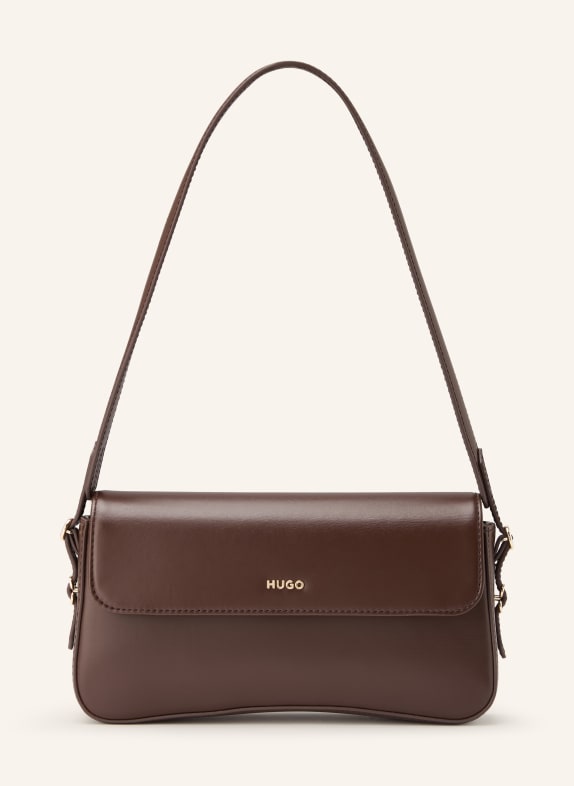 HUGO Torebka SYNDRA CIEMNOBRĄZOWY