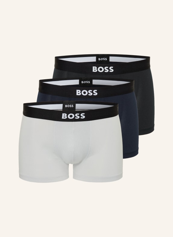 BOSS Lot de 3 boxers ONE BLEU CLAIR / BLEU FONCÉ