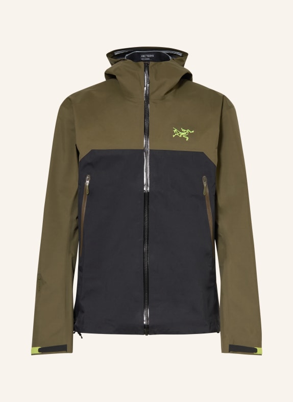 ARC'TERYX Hardshell-jas BETA KAKI / NEONGROEN / ZWART