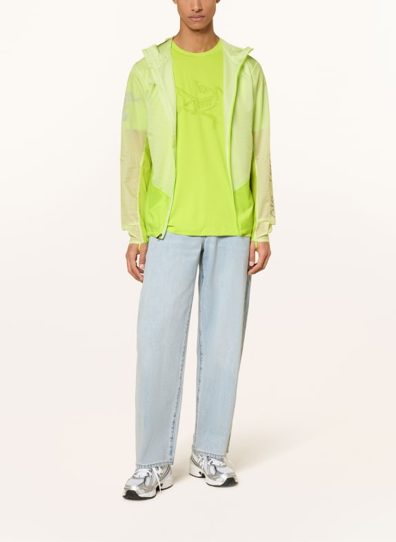ARC'TERYX Functionele jas NORVAN WINDSHELL GEEL / GRIJS / NEONGROEN