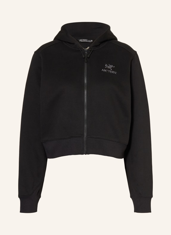 ARC'TERYX Sweatjacke EMBLEM CROP SCHWARZ
