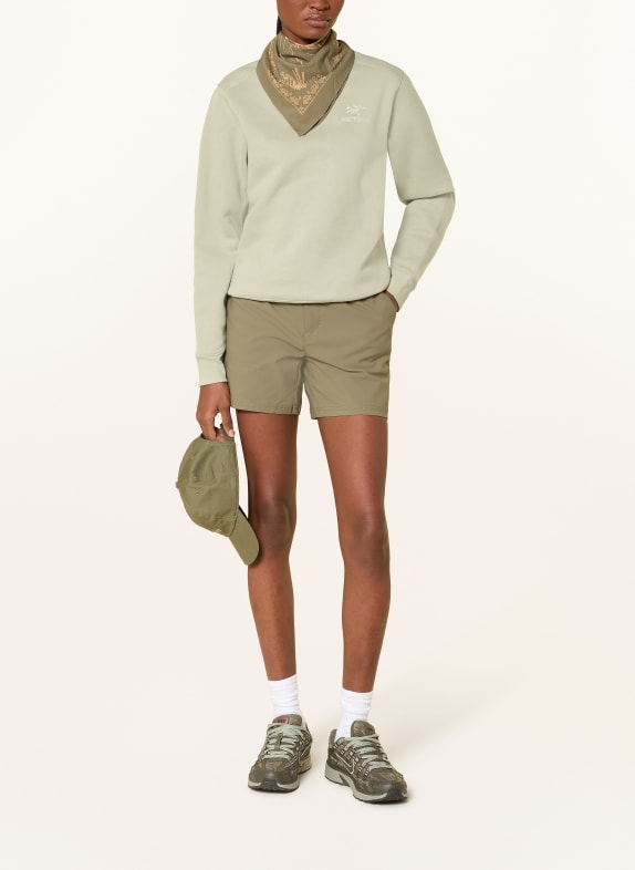 ARC'TERYX Sweatshirt EMBLEM CREW LICHTGROEN