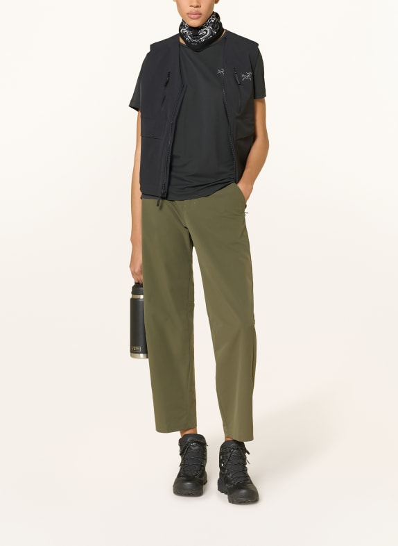 ARC'TERYX Functioneel shirt SUNNA ZWART