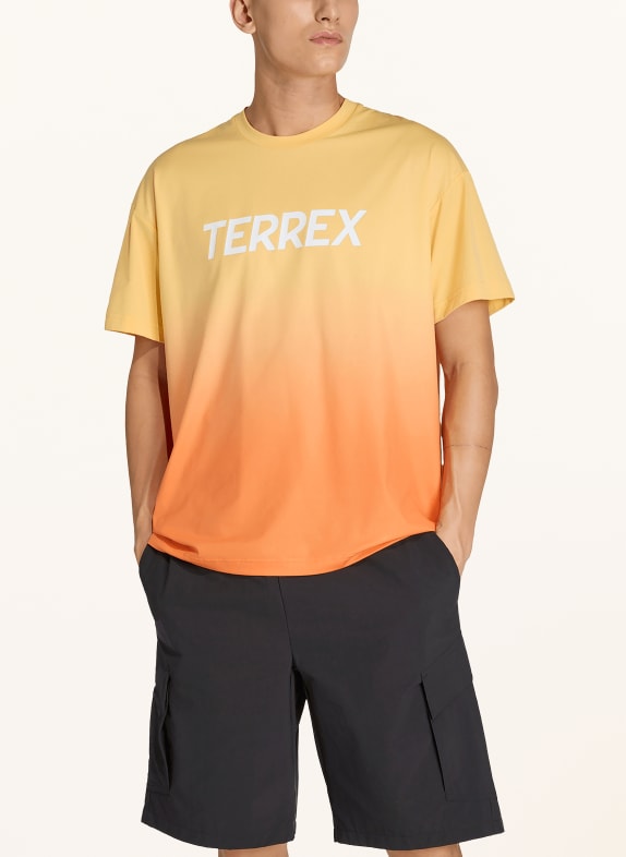 adidas TERREX T-shirt TERREX MULTI TEE MEADOW PACK LICHTORANJE / NEONORANJE