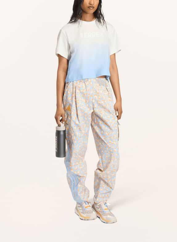 adidas TERREX T-shirt TERREX MULTI TEE MEADOW PACK WIT / LICHTBLAUW