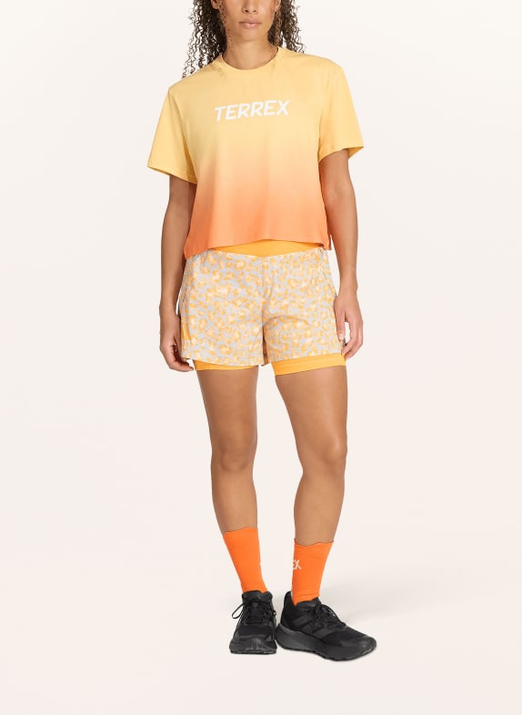 adidas TERREX T-shirt TERREX MULTI TEE MEADOW PACK LICHTORANJE / NEONORANJE