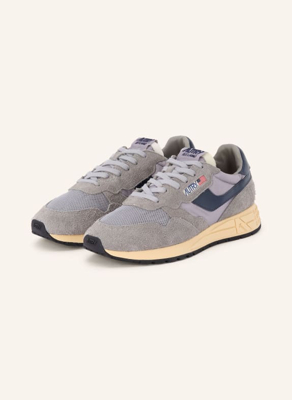 AUTRY Sneaker REELWIND LOW UT GRAU / DUNKELBLAU