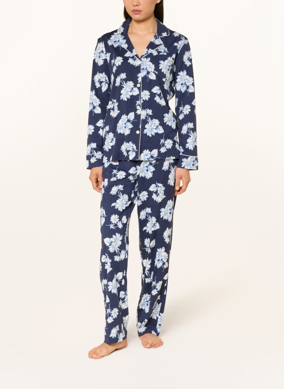 LAUREN RALPH LAUREN pyjama DONKERBLAUW / LICHTBLAUW / WIT