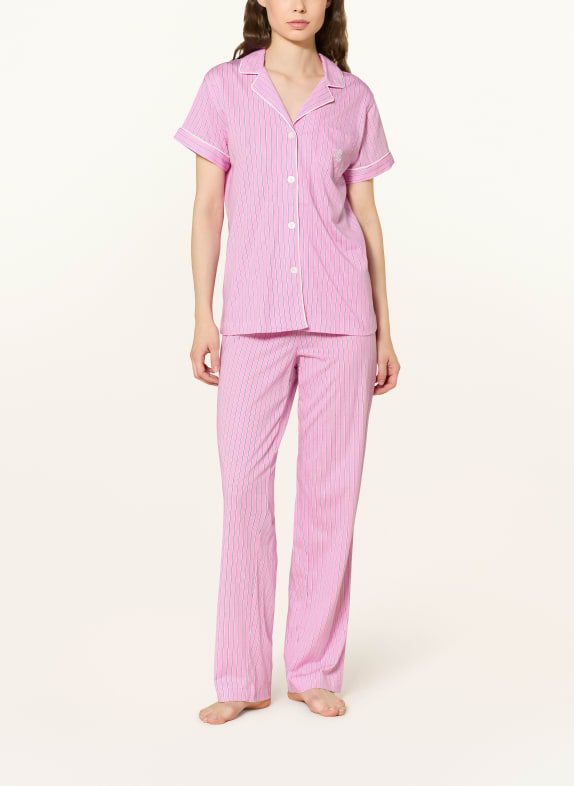LAUREN RALPH LAUREN pyjama ROZE / WIT