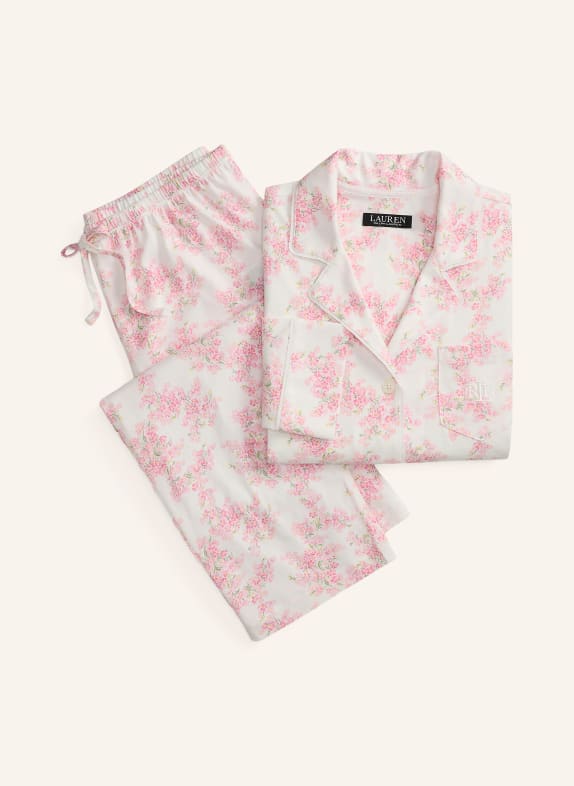 LAUREN RALPH LAUREN pyjama ROZE / GEEL / WIT