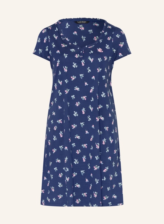 LAUREN RALPH LAUREN Nachthemd BLAU / ROSA