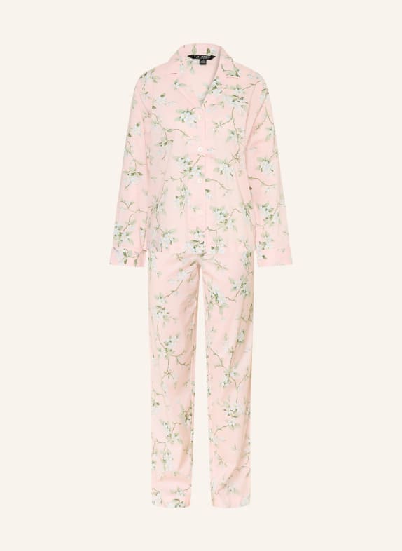 LAUREN RALPH LAUREN Schlafanzug HELLROSA / HELLGRÜN / HELLBLAU