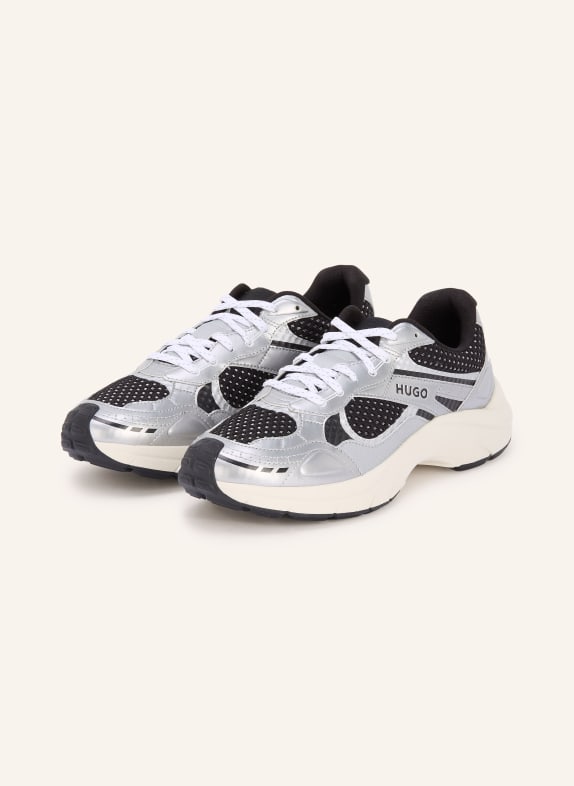 HUGO Sneaker GO2_MTPU SILVER / BLACK