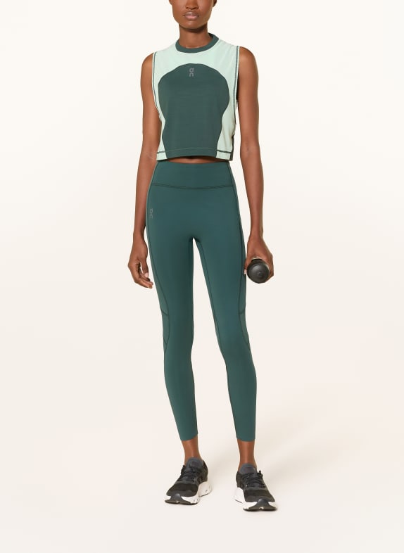 On Legging TRAIN VOLT GROEN