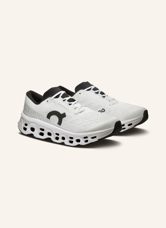 On Hardloopschoenen CLOUDMONSTER 3 WIT / LICHTGRIJS / ZWART