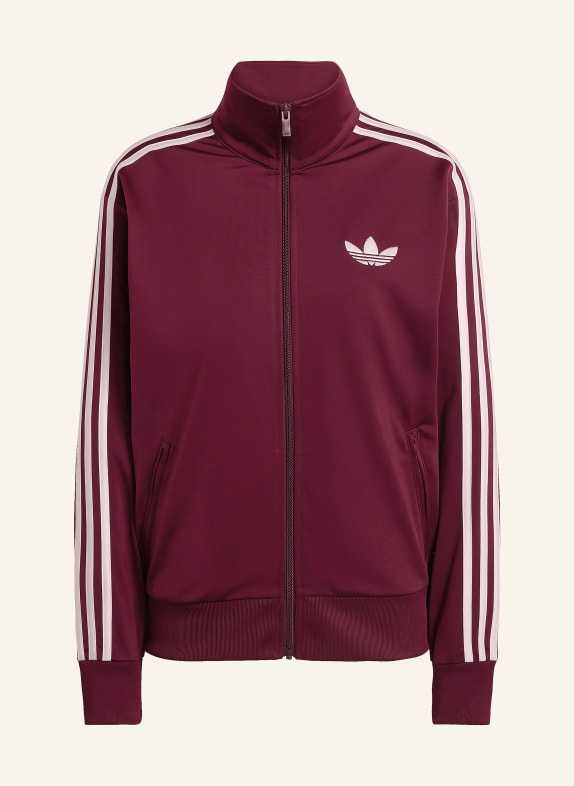 adidas Originals Veste ADICOLOR FIREBIRD LOOSE ROUGE FONCÉ / BLANC