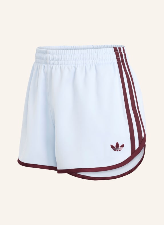 adidas Originals Satin Shorts 3 STRIPES SPRINTER BLUE GRAY / DARK RED