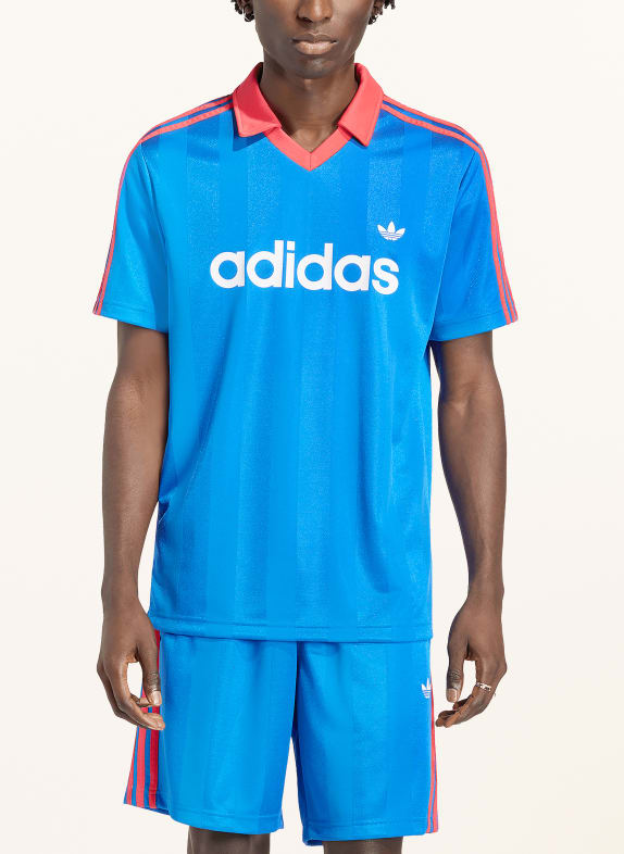 adidas Originals T-shirt ARCHIVE COLLAR BLAUW / ROOD