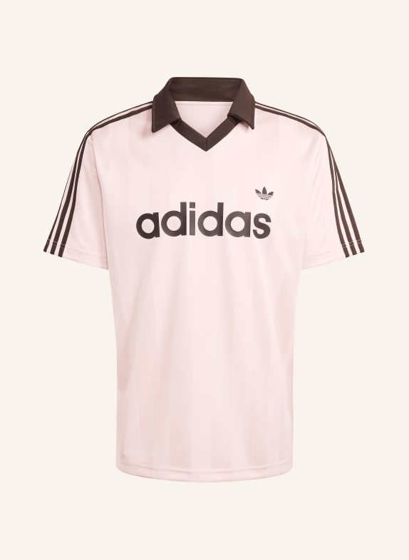 adidas Originals Wedstrijdshirt ARCHIVE COLLAR ENGINEERED TRIKOT ROSE CLAIR / MARRON FONCÉ