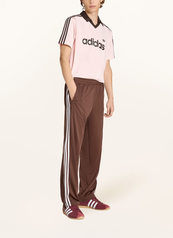 adidas Originals Wedstrijdshirt ARCHIVE COLLAR ENGINEERED TRIKOT ROSE CLAIR / MARRON FONCÉ