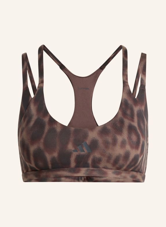 adidas Sport-BH OPTIME WORKOUT mit Cut-out SCHWARZ / BRAUN