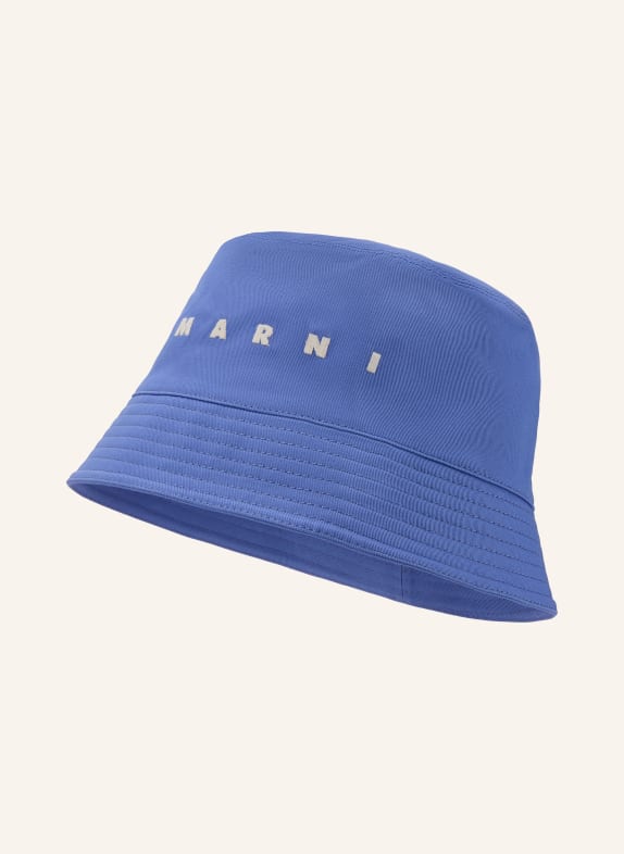 MARNI Buckethoed BLAUW / WIT