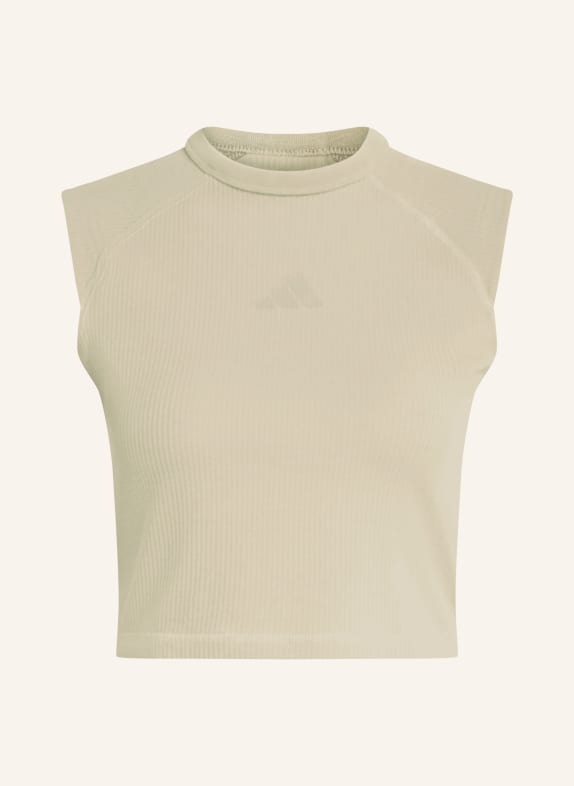 adidas ALL SZN Cropped Top with Alpaca KHAKI