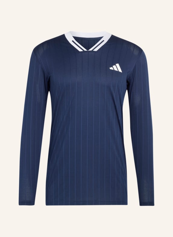 adidas TENNIS CLIMACOOL Long-Sleeve Shirt DARK BLUE / WHITE