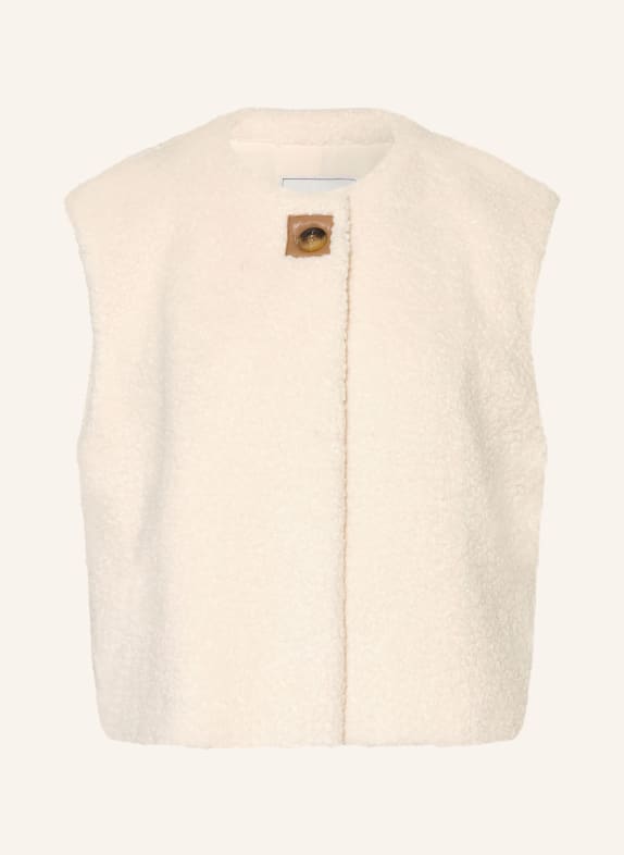 NEO NOIR Teddyfell-vest ANJANNA ECRU