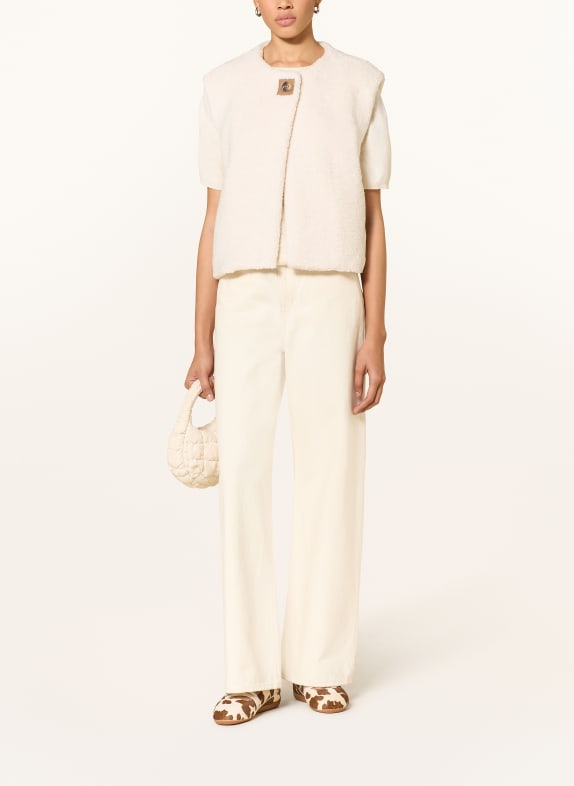 NEO NOIR Teddyfell-Weste ANJANNA ECRU