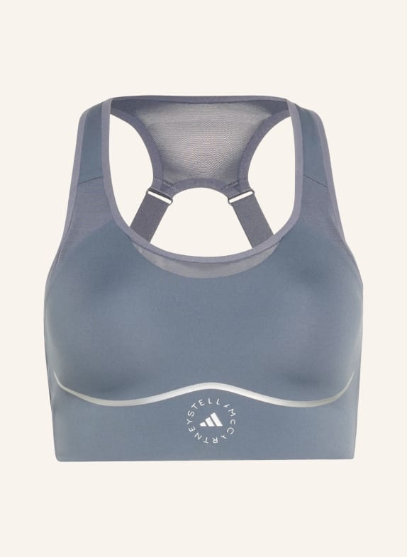 adidas by Stella McCartney Biustonosz sportowy ADIDAS BY STELLA MCCARTNEY RUNNING CZIEMNOSZARY