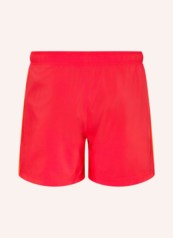 adidas Badshorts 3-STREIFEN SHORT 5INCH NEONRÖD / NEONORANGE