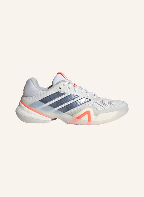 adidas Chaussures de tennis BARRICADE 14 BLANC / ARGENT / ORANGE FLUO