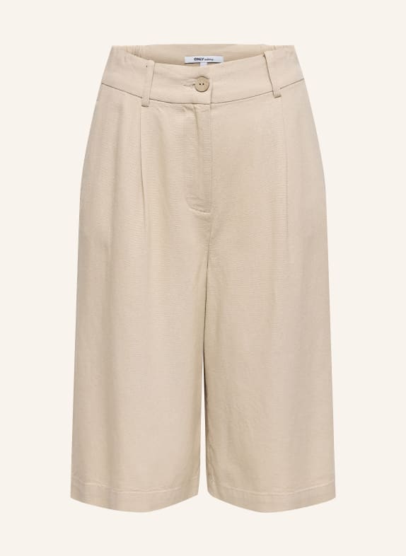 ONLY Linen Bermuda shorts BEIGE
