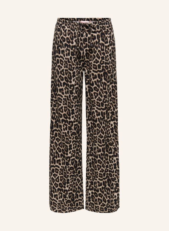 ONLY Spodnie CZARNY / JASNOBRĄZOWY / BRĄZOWY