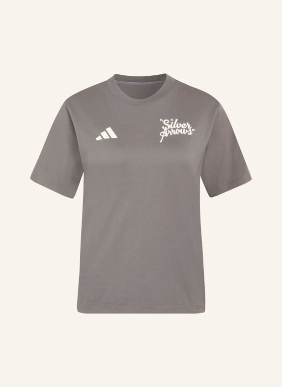 adidas T-Shirt MERCEDES - AMG PETRONAS FORMULA 1 TEAM SILVER ARROWS DUNKELGRAU