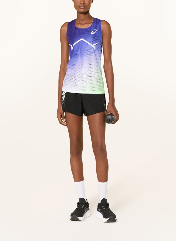 ASICS Hardloopshirt METASPEED DONKERBLAUW / NEONGROEN / WIT